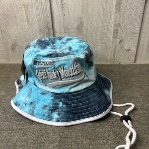 Lucky 7 Tennessee Great Smoky Mountains Tie Dye Bucket Hat sz S/M Adj Chin Strap
